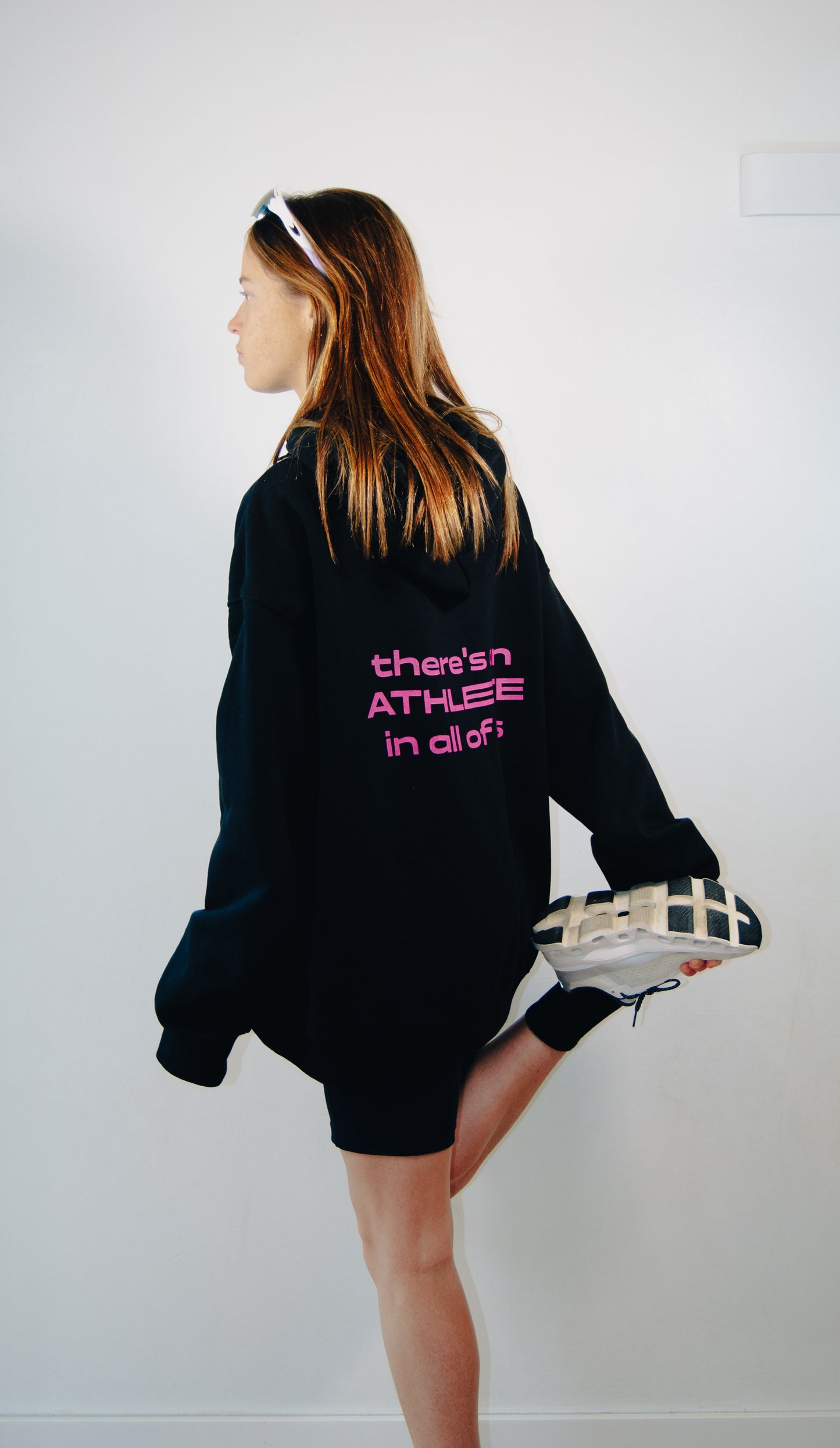 Oversize Hoodie "There's an Athlete in All of Us"